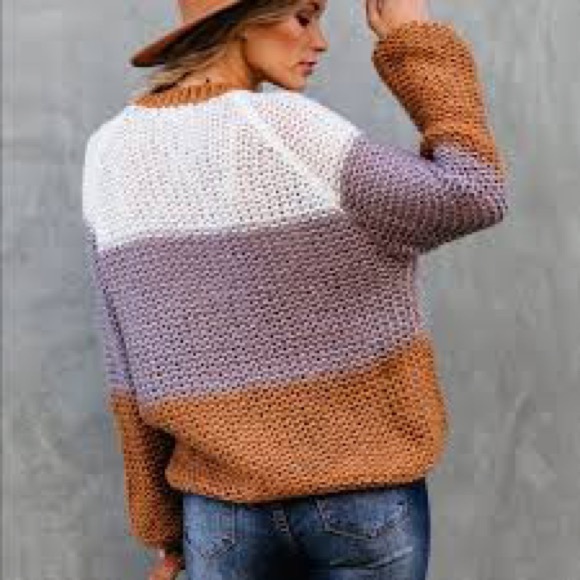 VICI CECE Color Block Sweater S - Picture 3 of 5